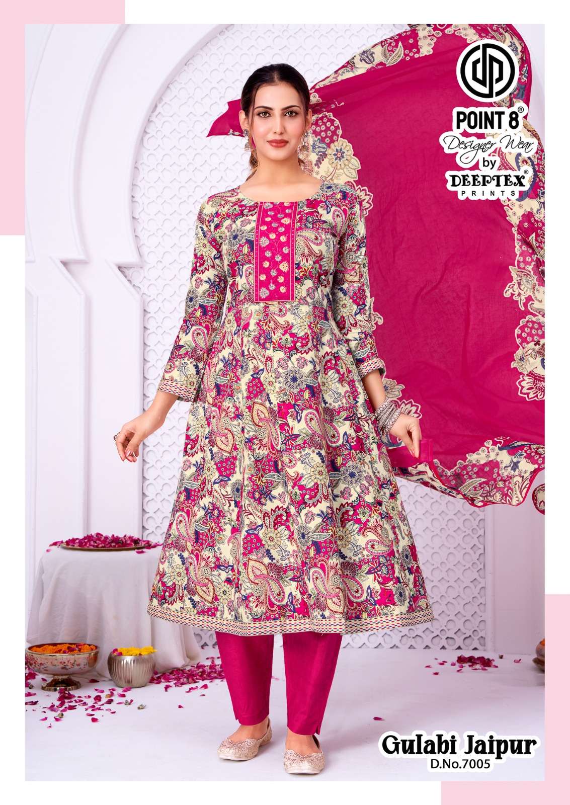Point 8 by Deeptex Prints Gulabi Jaipur Vol.07 Ready Made Anarkali Suit WHOLESALE Point 8 by Deeptex Prints Gulabi Jaipur Vol.07 Ready Made Anarkali Suit